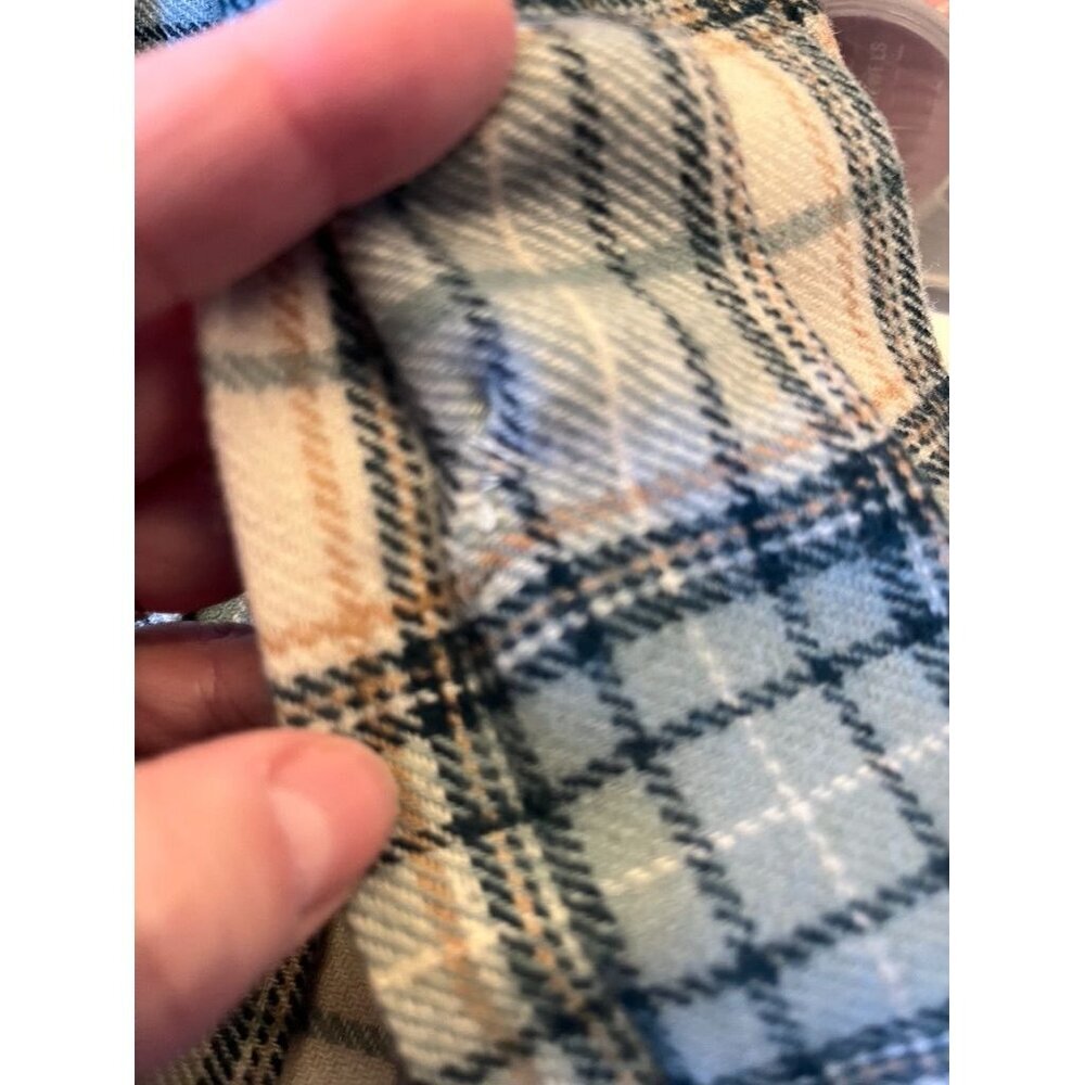 Vintage Tartan Pleated Plaid Wool Skirt 12 Green Academia Scottish Clan Chic 70s - Picture 10 of 11